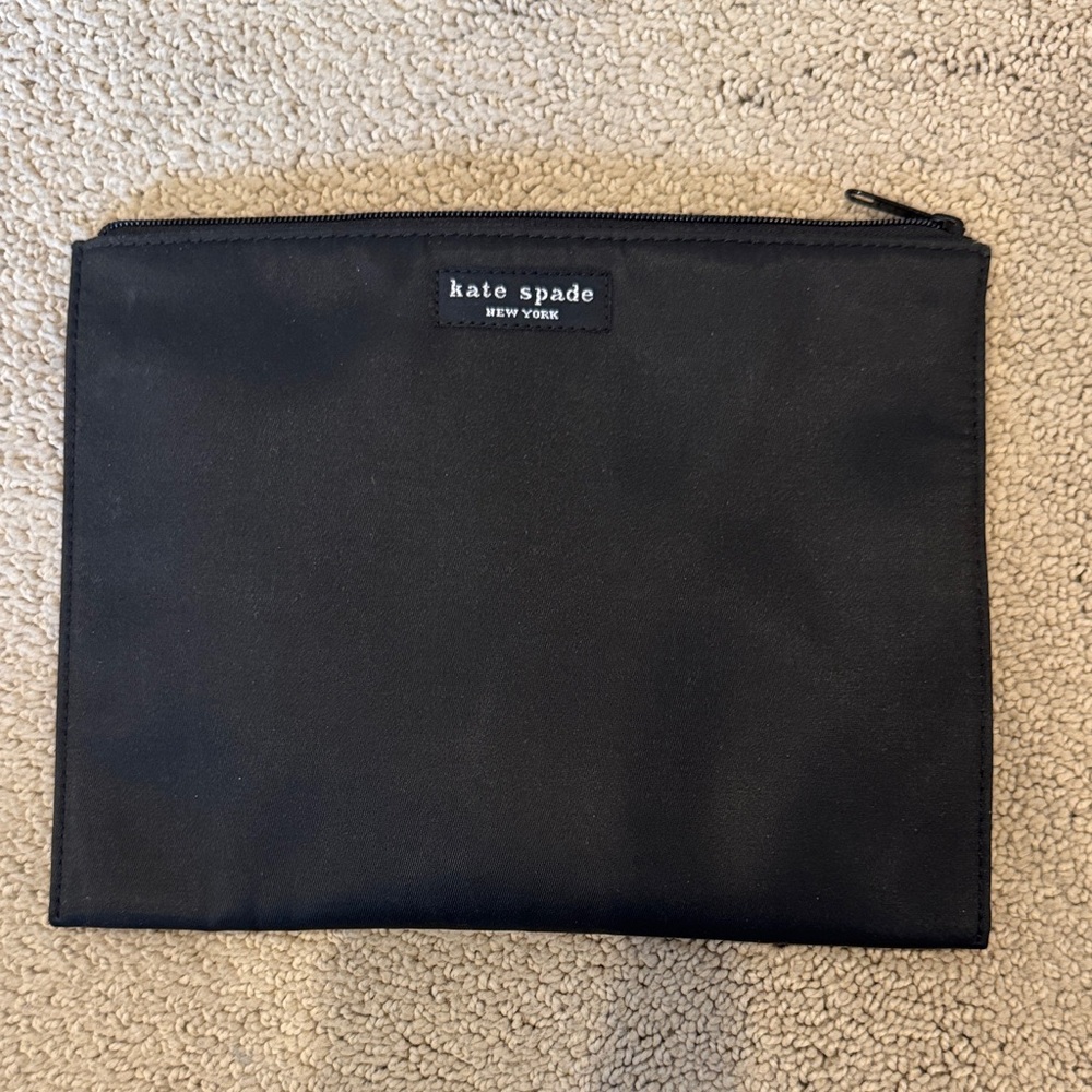 kate spade Black Slim Zip Pouch